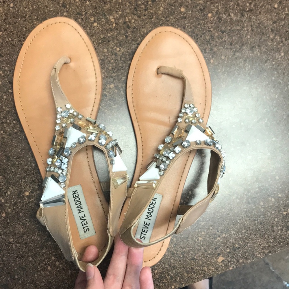 Steve Madden size 9 bejeweled sandals
